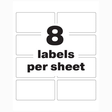 Avery White Asset Tag Labels, 3-3/4
